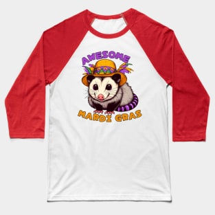 Possum Mardi Gras Baseball T-Shirt